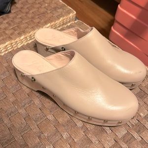 J.Crew Leather Studded Clogs